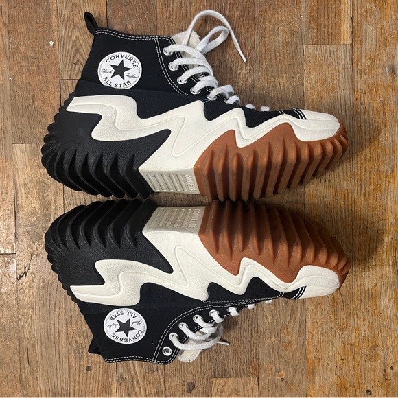 Converse run star motion hi canvas platform sneakers - Picture 2 of 3